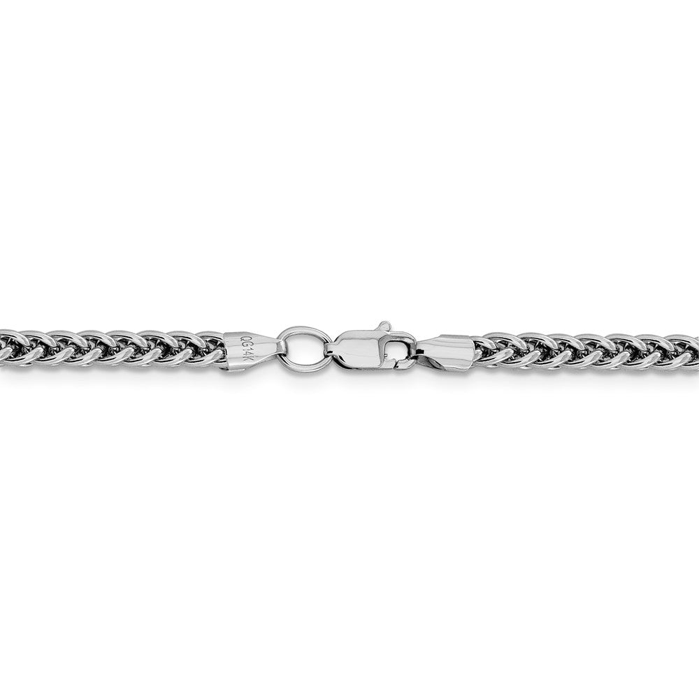FJC Finejewelers 14k White Gold 4.30mm Semi-solid 3-wire Wheat Chain