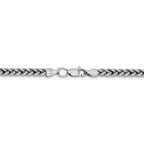FJC Finejewelers 14k White Gold 4.30mm Semi-solid 3-wire Wheat Chain