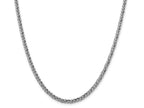 FJC Finejewelers 14k White Gold 4.30mm Semi-solid 3-wire Wheat Chain