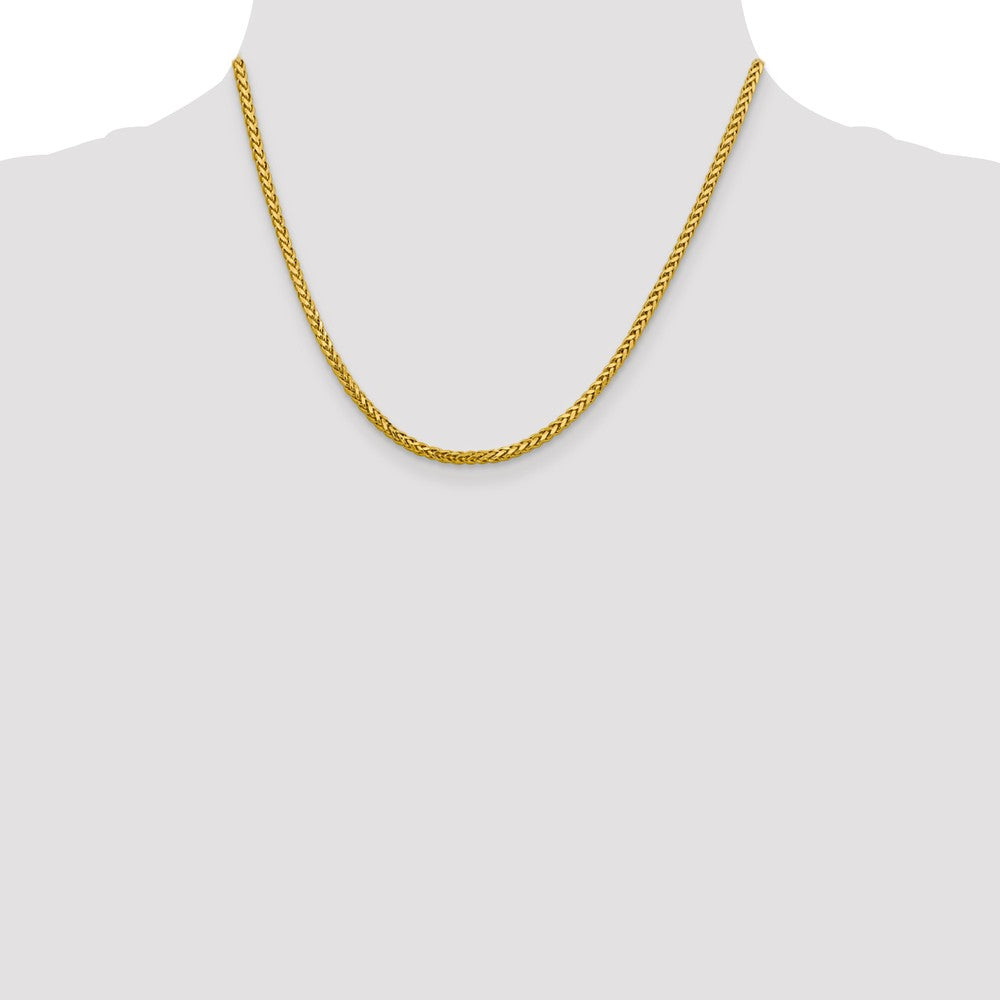 FJC Finejewelers 14k 2.50mm Semi-solid Bright Cut Wheat Chain
