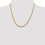 FJC Finejewelers 14k 2.50mm Semi-solid Bright Cut Wheat Chain