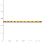 FJC Finejewelers 14k 2.50mm Semi-solid Bright Cut Wheat Chain