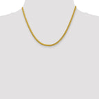 FJC Finejewelers 14k 3.10mm Semi-solid Bright Cut Wheat Chain