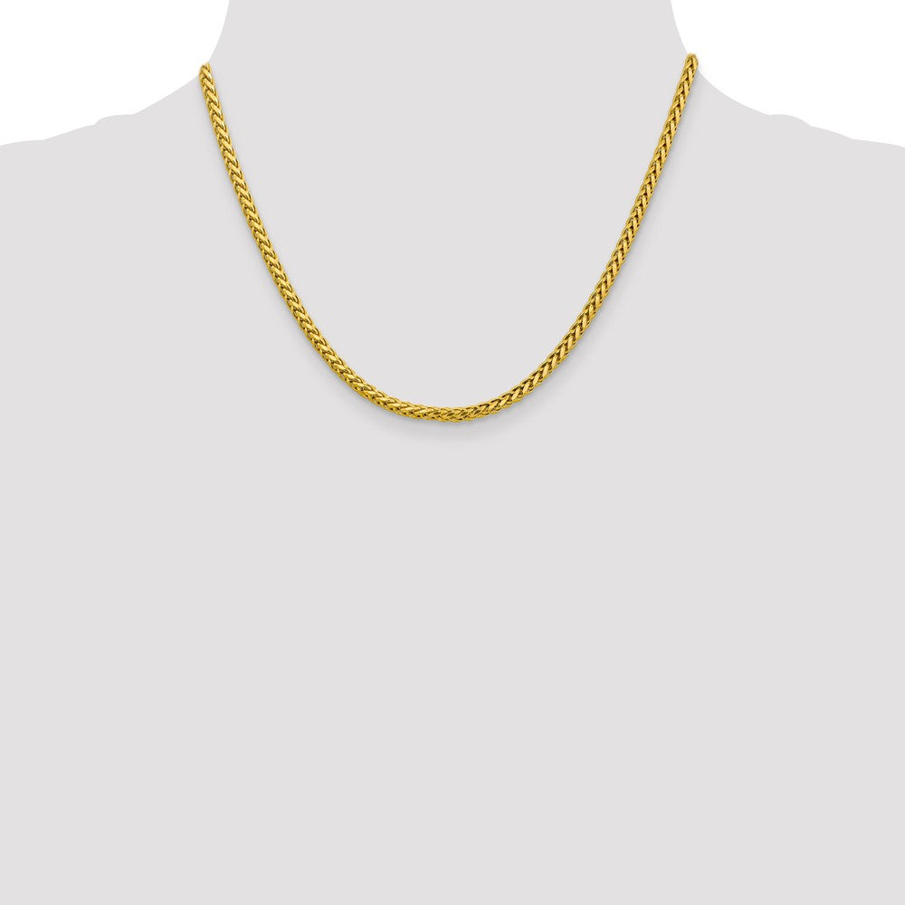 FJC Finejewelers 14k 3.10mm Semi-solid Bright Cut Wheat Chain