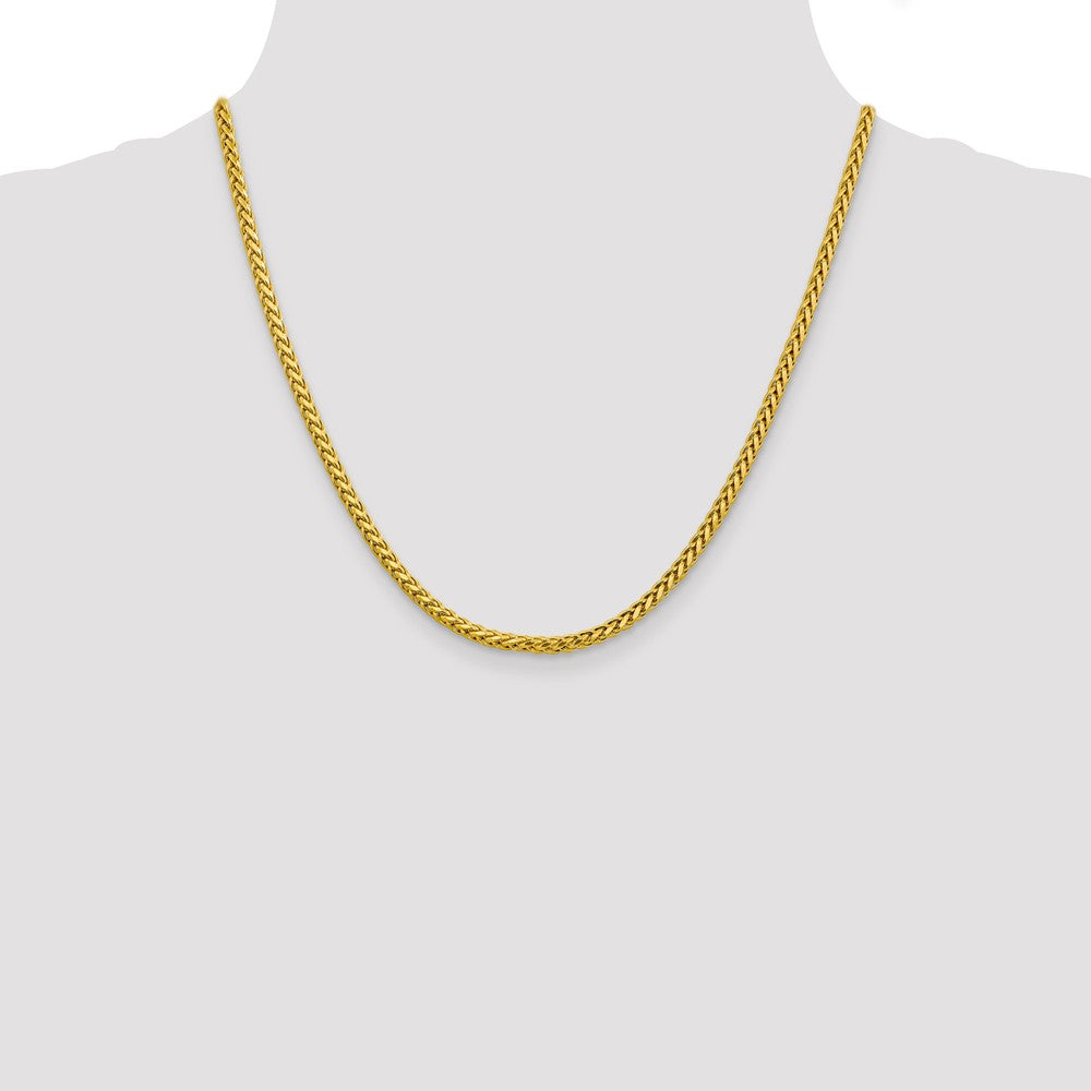FJC Finejewelers 14k 3.10mm Semi-solid Bright Cut Wheat Chain