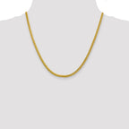 FJC Finejewelers 14k 3.10mm Semi-solid Bright Cut Wheat Chain