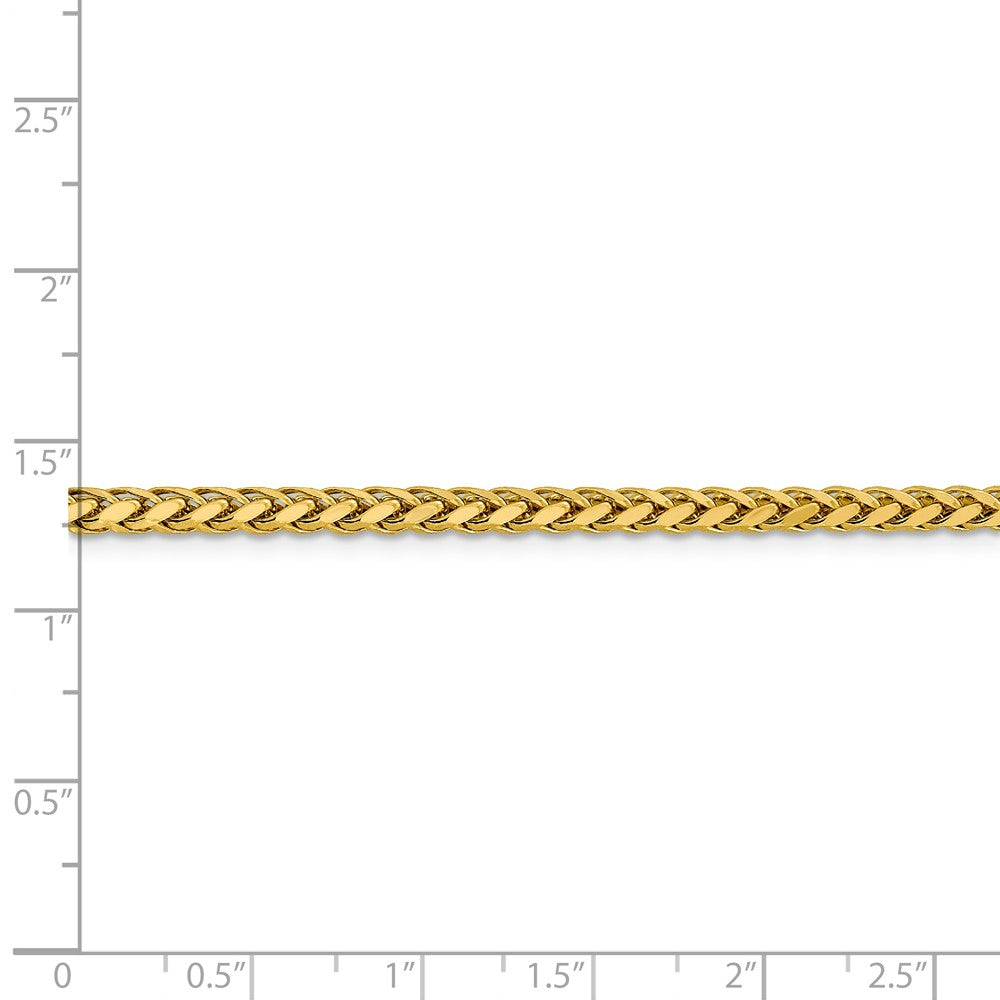 FJC Finejewelers 14k 3.10mm Semi-solid Bright Cut Wheat Chain