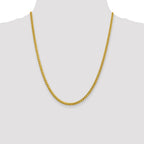 FJC Finejewelers 14k 3.10mm Semi-solid Bright Cut Wheat Chain