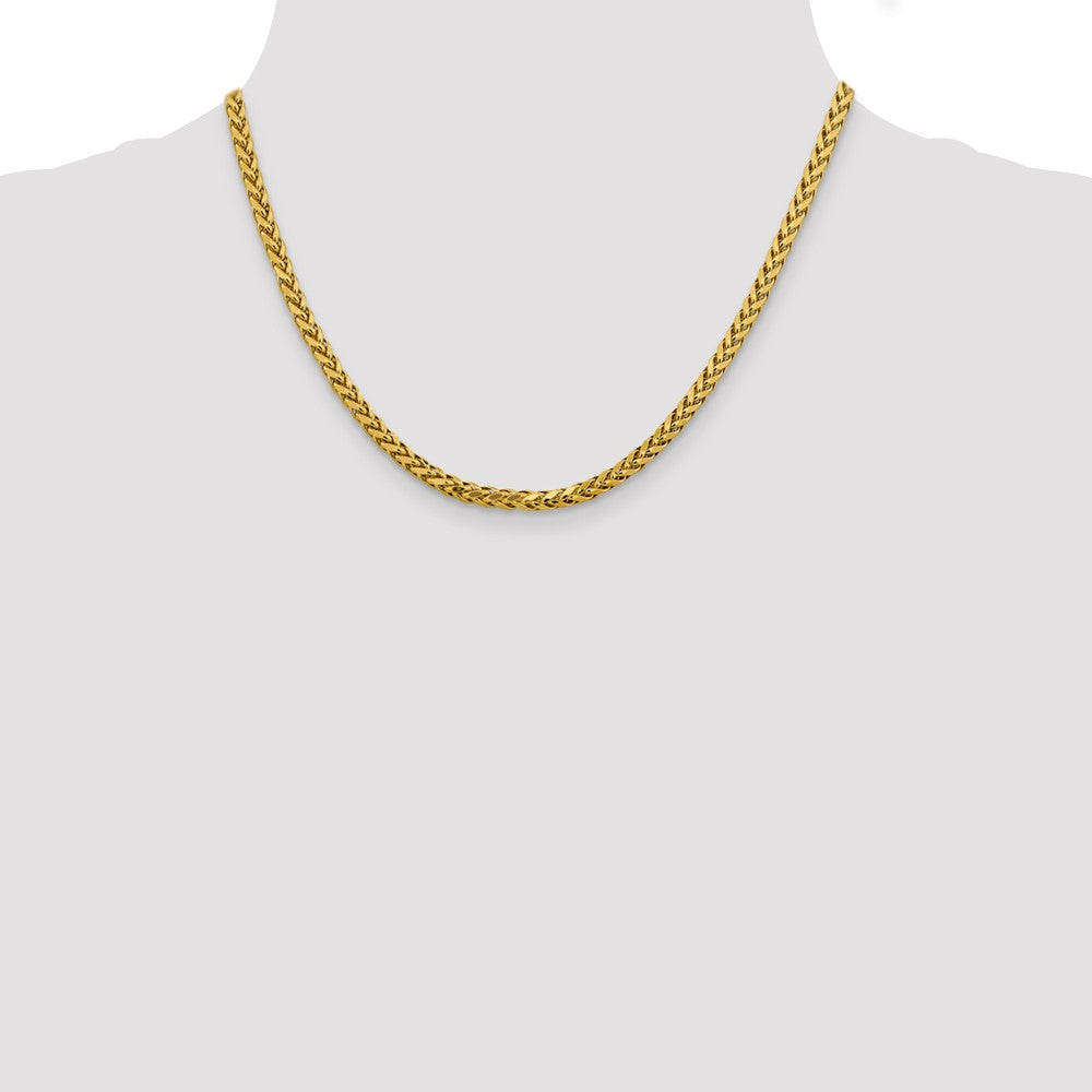 FJC Finejewelers 14k 3.70mm Semi-solid Bright Cut Wheat Chain