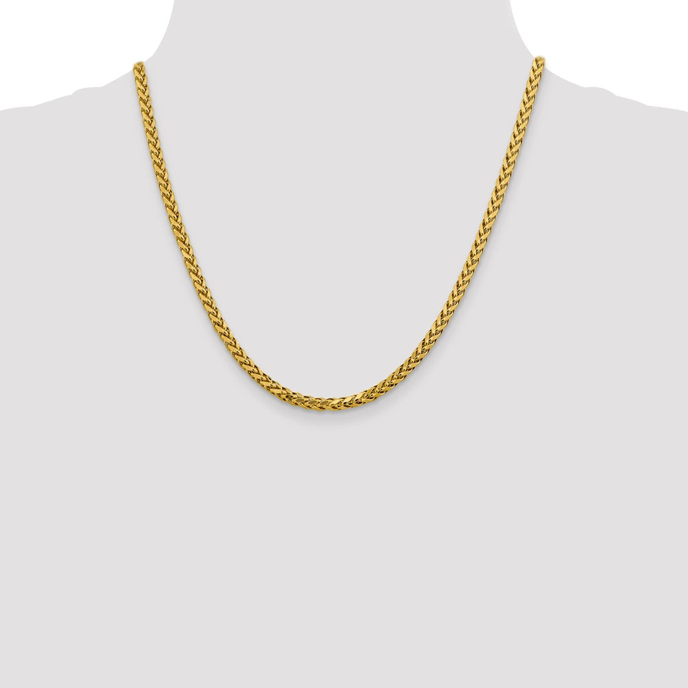 FJC Finejewelers 14k 3.70mm Semi-solid Bright Cut Wheat Chain
