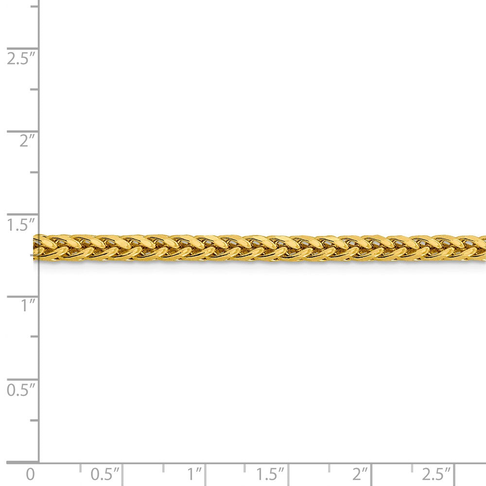 FJC Finejewelers 14k 3.70mm Semi-solid Bright Cut Wheat Chain