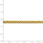 FJC Finejewelers 14k 3.70mm Semi-solid Bright Cut Wheat Chain