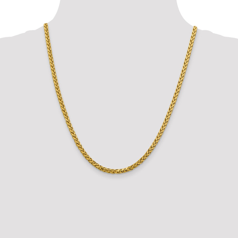 FJC Finejewelers 14k 3.70mm Semi-solid Bright Cut Wheat Chain
