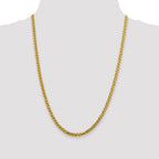 FJC Finejewelers 14k 3.70mm Semi-solid Bright Cut Wheat Chain