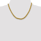 FJC Finejewelers 14k 5.00mm Semi-solid Bright Cut Wheat Chain