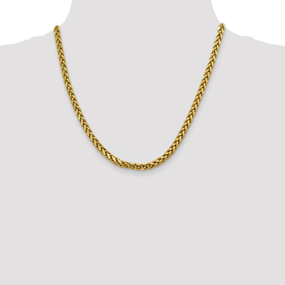 FJC Finejewelers 14k 5.00mm Semi-solid Bright Cut Wheat Chain