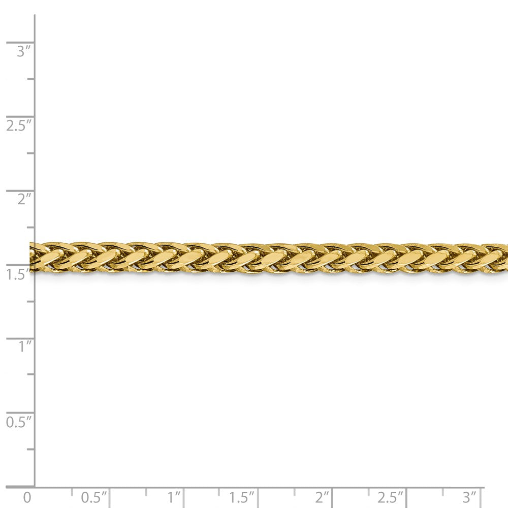 FJC Finejewelers 14k 5.00mm Semi-solid Bright Cut Wheat Chain