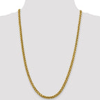 FJC Finejewelers 14k 5.00mm Semi-solid Bright Cut Wheat Chain