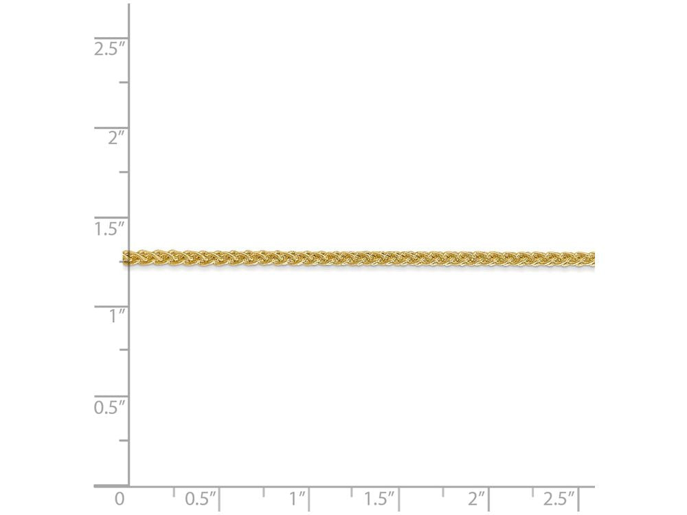 FJC Finejewelers 16 Inch 14k Yellow Gold 2.00mm Light Wheat Chain Necklace