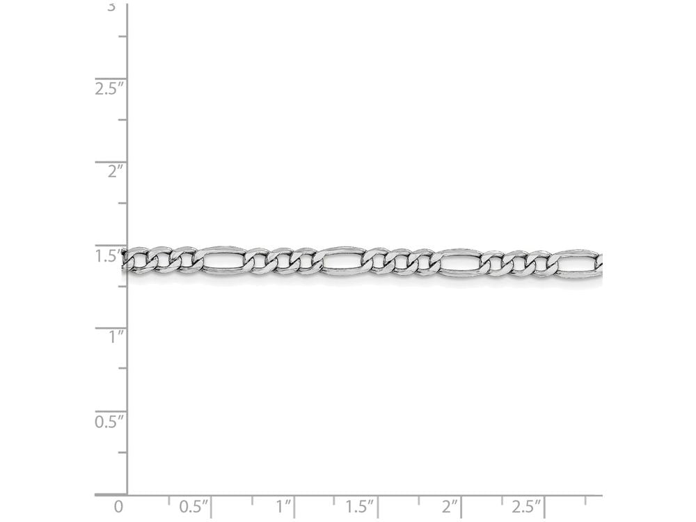 FJC Finejewelers 16 Inch 14k White Gold 4.75mm Semi-solid Figaro Chain Necklace
