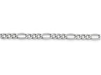 FJC Finejewelers 24 Inch 14k White Gold 4.75mm Semi-solid Figaro Chain Necklace