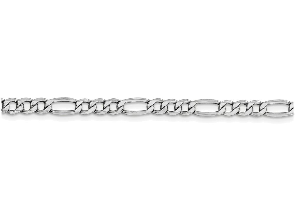 FJC Finejewelers 7 Inch 14k White Gold 4.75mm Semi-solid Figaro Chain Bracelet