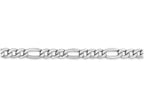 FJC Finejewelers 16 Inch 14k White Gold 5.35mm Semi-solid Figaro Chain Necklace