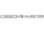 FJC Finejewelers 16 Inch 14k White Gold 5.35mm Semi-solid Figaro Chain Necklace