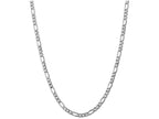 FJC Finejewelers 16 Inch 14k White Gold 5.35mm Semi-solid Figaro Chain Necklace