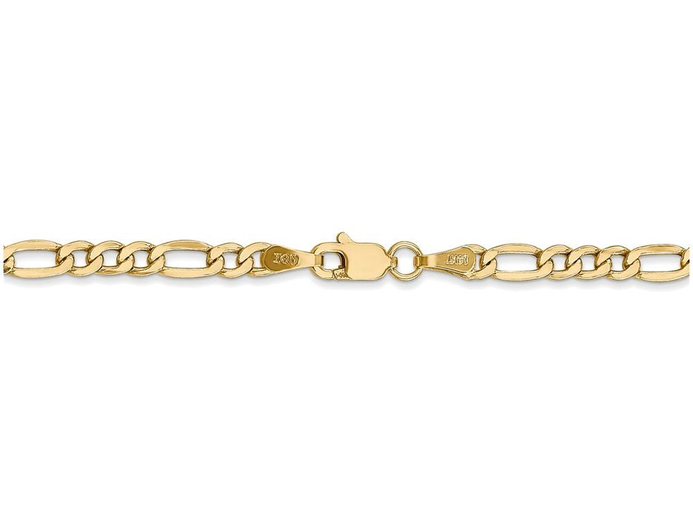 FJC Finejewelers 16 Inch 14k Yellow Gold 3.5mm Semi-solid Figaro Chain Necklace