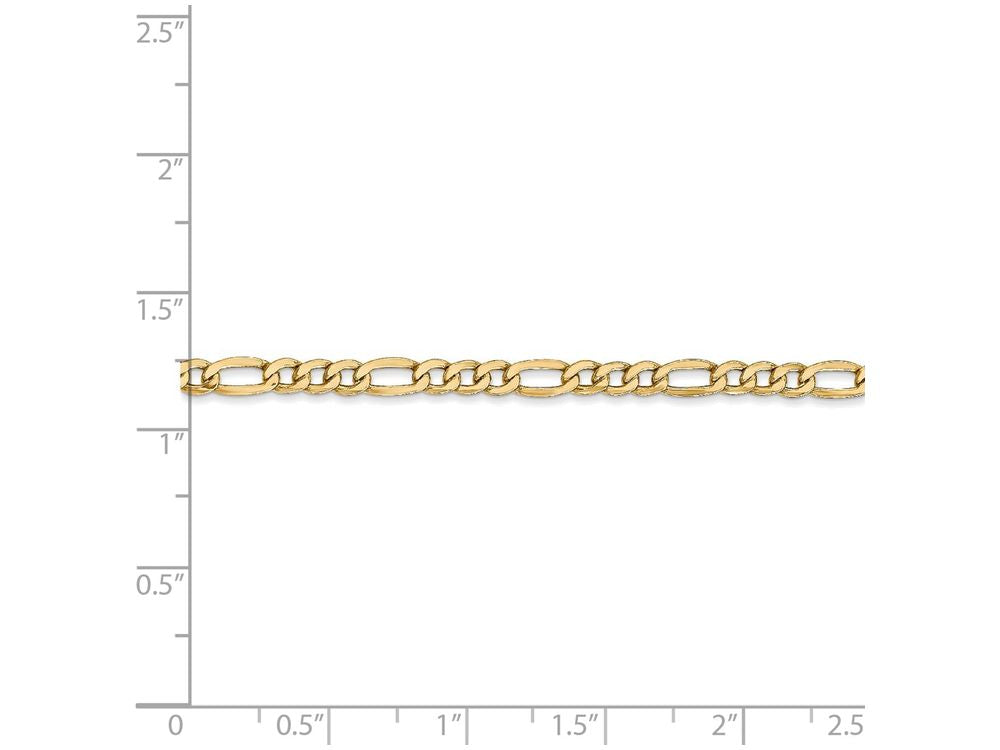 FJC Finejewelers 20 Inch 14k Yellow Gold 3.5mm Semi-solid Figaro Chain Necklace