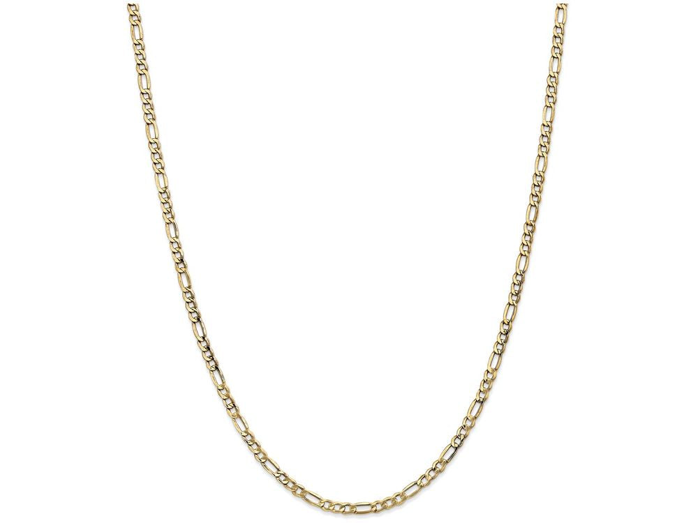 FJC Finejewelers 24 Inch 14k Yellow Gold 3.5mm Semi-solid Figaro Chain Necklace