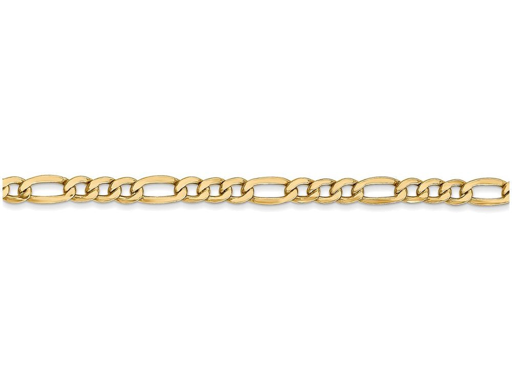 FJC Finejewelers 8 Inch 14k Yellow Gold 3.5mm Semi-solid Figaro Chain Bracelet