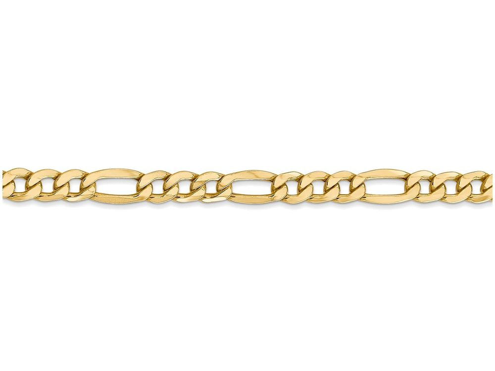 FJC Finejewelers 16 Inch 14k Yellow Gold 5.35mm Semi-solid Figaro Chain Necklace