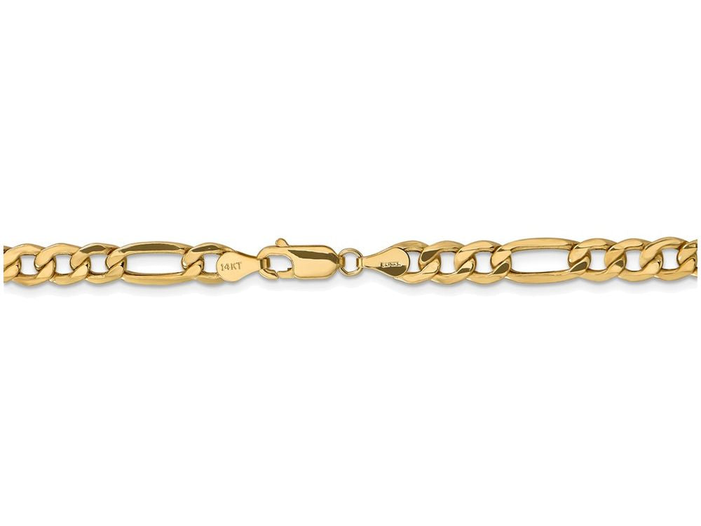 FJC Finejewelers 20 Inch 14k Yellow Gold 6.6mm Semi-solid Figaro Chain Necklace