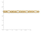 FJC Finejewelers 8 Inch 14k Yellow Gold 6.6mm Semi-solid Figaro Chain Bracelet