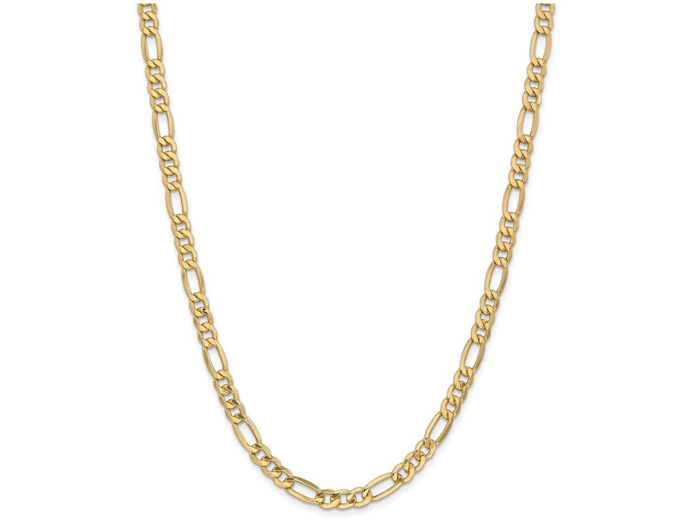 FJC Finejewelers 8 Inch 14k Yellow Gold 6.6mm Semi-solid Figaro Chain Bracelet