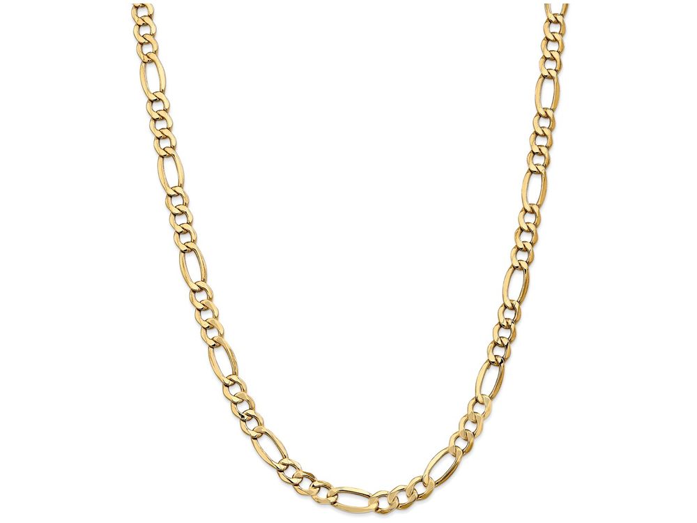 FJC Finejewelers 20 Inch 14k Yellow Gold 7.3mm Semi-solid Figaro Chain Necklace