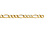 FJC Finejewelers 24 Inch 14k Yellow Gold 7.3mm Semi-solid Figaro Chain Necklace
