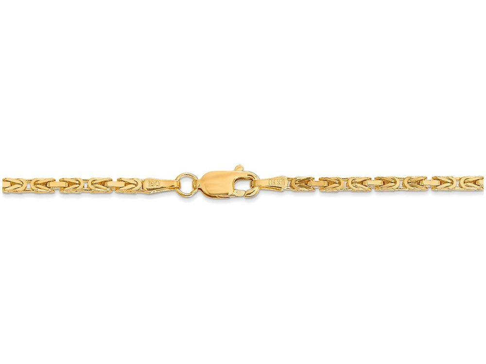 FJC Finejewelers 30 Inch 14k Yellow Gold 2mm Byzantine Chain Necklace