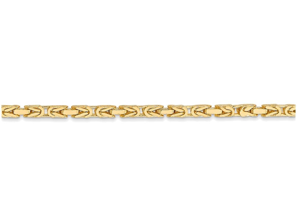 FJC Finejewelers 7 Inch 14k Yellow Gold 2mm Byzantine Chain Bracelet