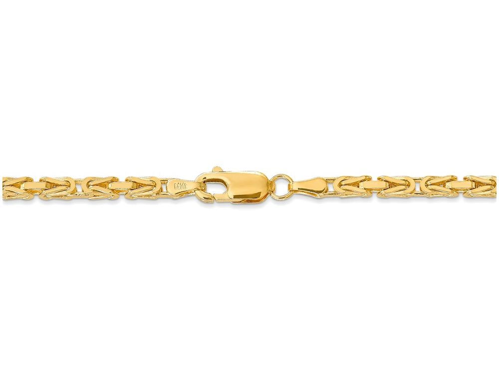 FJC Finejewelers 18 Inch 14k Yellow Gold 2.5mm Byzantine Chain Necklace