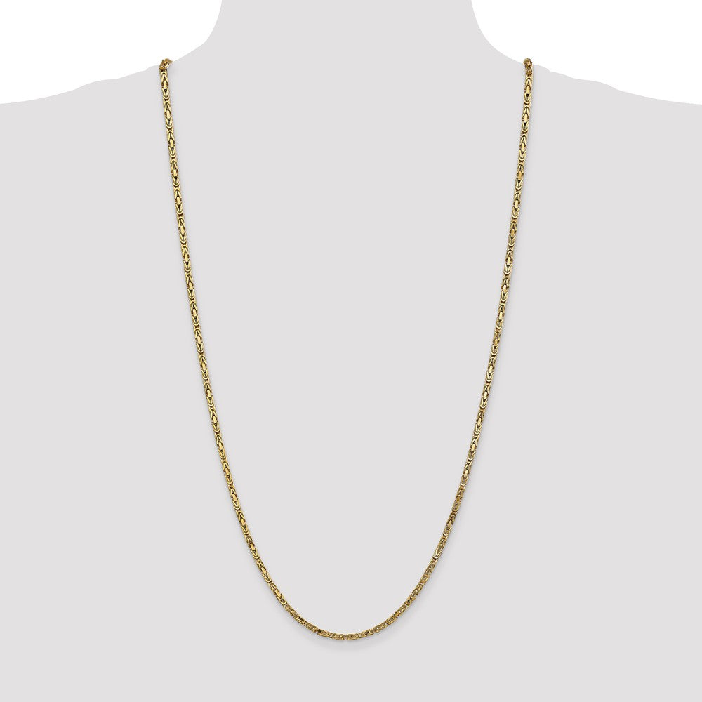 FJC Finejewelers 30 Inch 14k 2.5mm Byzantine Chain Necklace