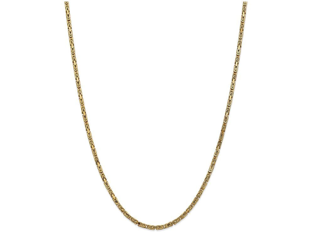 FJC Finejewelers 30 Inch 14k 2.5mm Byzantine Chain Necklace
