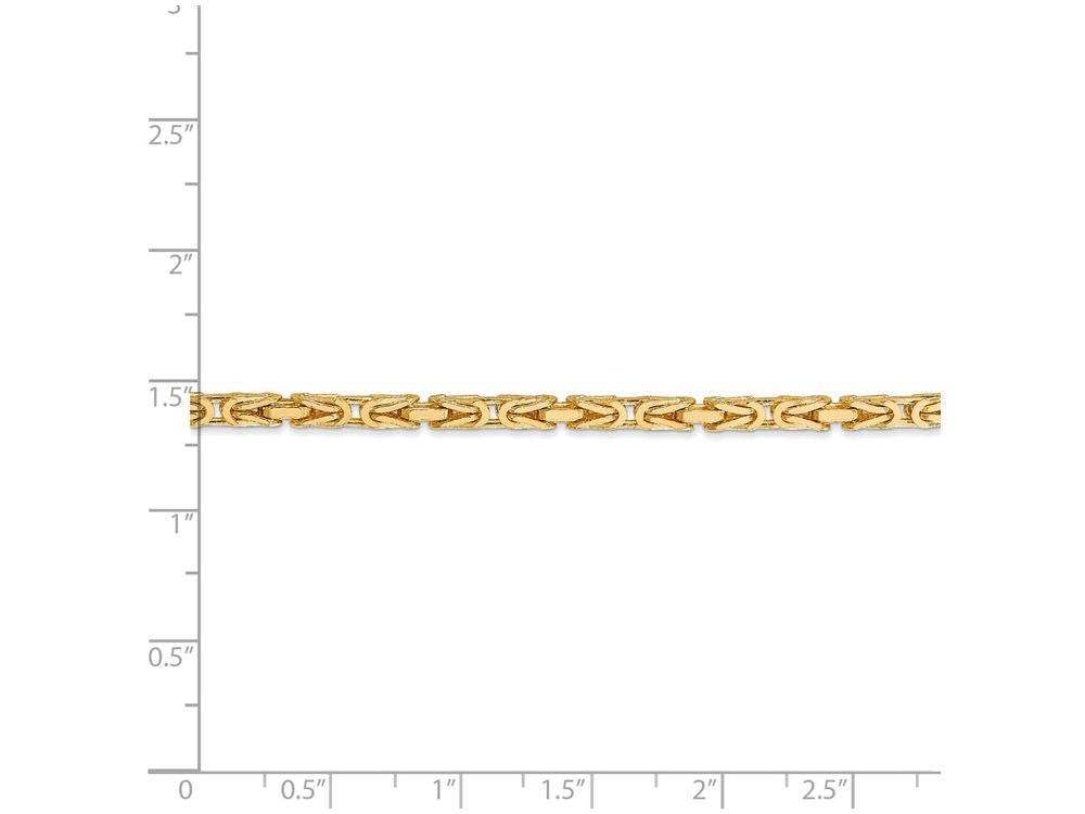 FJC Finejewelers 8 Inch 14k Yellow Gold 2.5mm Byzantine Chain Bracelet