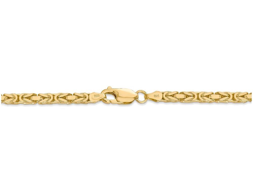 FJC Finejewelers 7 Inch 14k Yellow Gold 3.25mm Byzantine Chain Bracelet