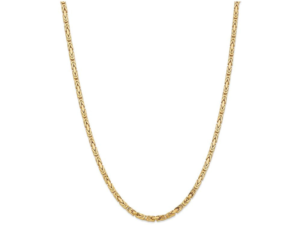 FJC Finejewelers 7 Inch 14k Yellow Gold 3.25mm Byzantine Chain Bracelet