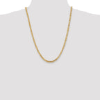 FJC Finejewelers 24 Inch 14k 4mm Byzantine Chain Necklace