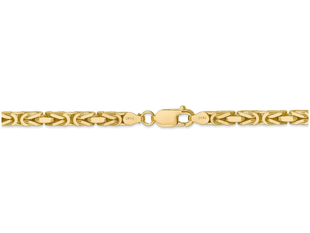 FJC Finejewelers 7 Inch 14k Yellow Gold 4mm Byzantine Chain Bracelet