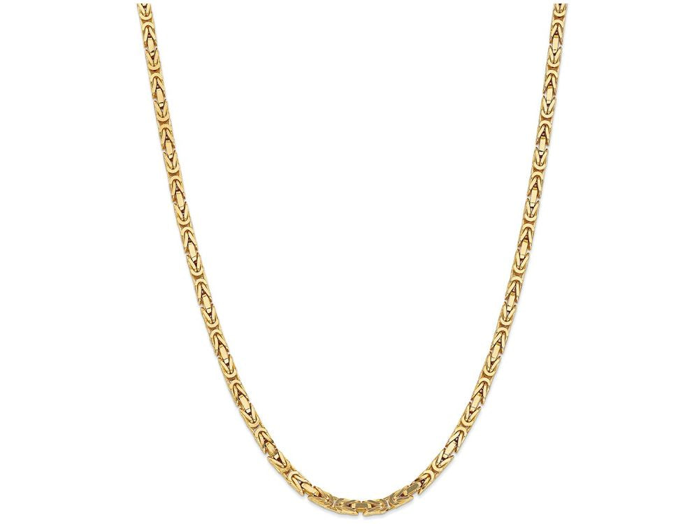 FJC Finejewelers 7 Inch 14k Yellow Gold 4mm Byzantine Chain Bracelet